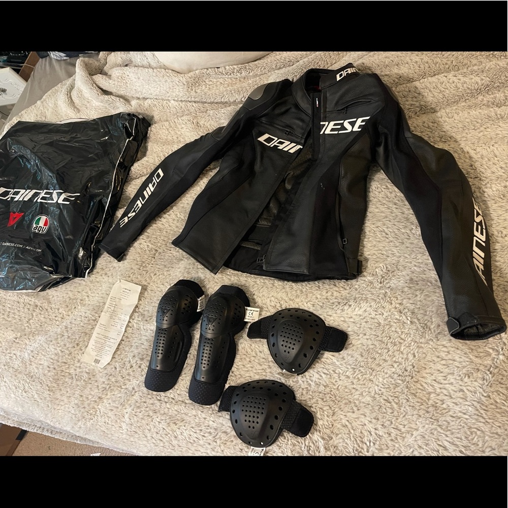 Dainese leather motorcycle jacket